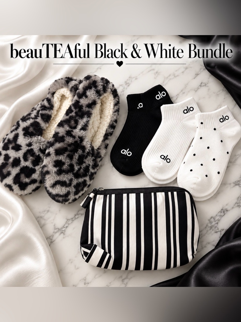 Black and White BeauTEA bundke